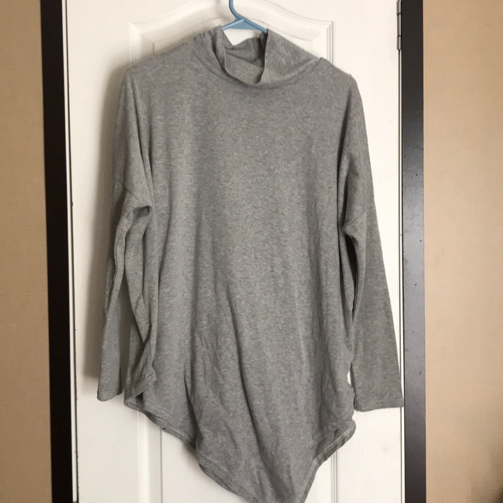Grey turtle neck